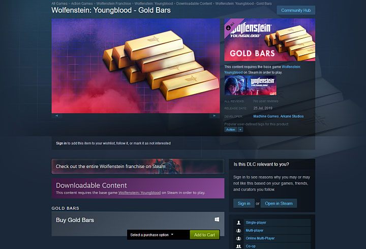 Wolfenstein Youngblood gold 2