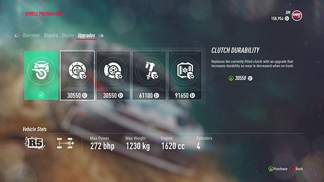 DiRT Rally 2.0 - улучшайте детали