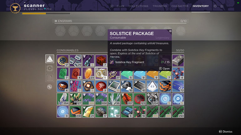 solstice of heroes packages