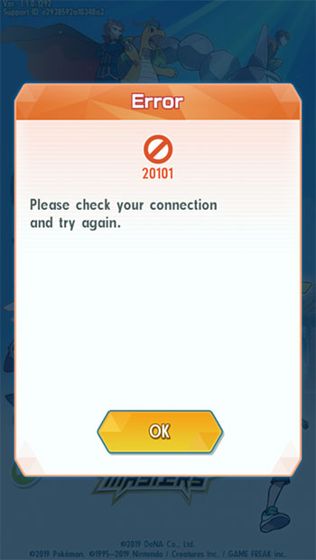 Error Code 20101