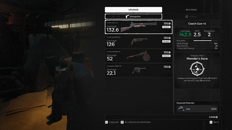 how upgrade weapons armor remnant