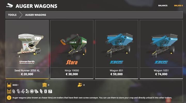 Farming Simulator 19 - прицены для комбайна