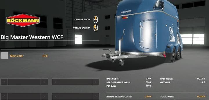 Farming Simulator 19 - трейлер для перевозки лошадей