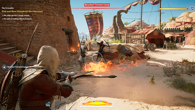 Assassin's Creed Origins стрельба из лука